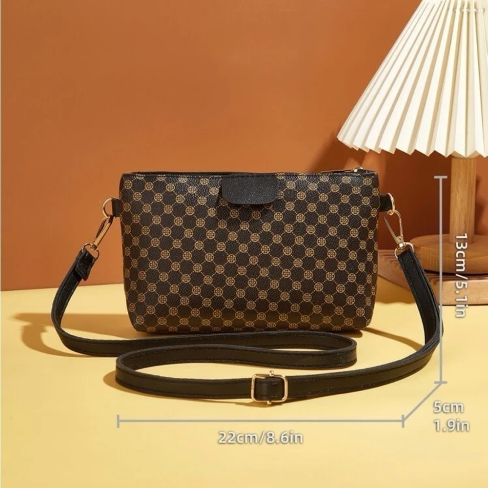 ⚠️Clearance Brown And Black Square Crossbody Bag - Picture 5 of 6